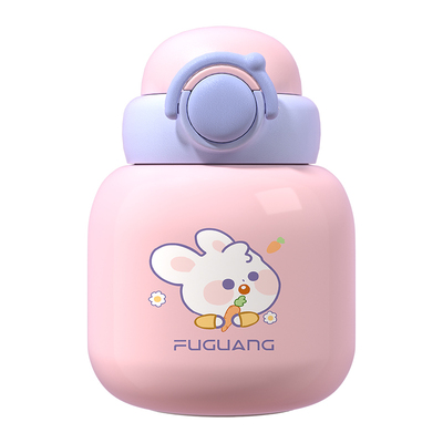 富光卡通可爱316L材质内胆吸管杯