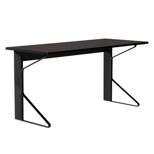 sort芬兰Artek简单橡木书桌北欧简约设计书房桌子黑色Kaari Desk