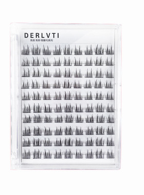 DERLVTI无梗双尖太阳花假睫毛