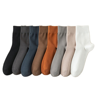 袜子男中筒袜春秋款100%纯棉防臭吸汗夏季薄款长袜秋季全男士棉袜