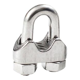 304不锈钢钢丝绳夹头 U型夹卡头钢丝夹轧头线卡子线夹M2M3M4M5M6