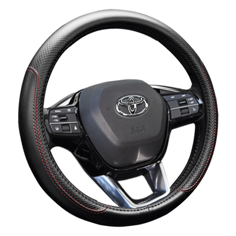 专用丰田RAV4荣放真皮方向盘把套
