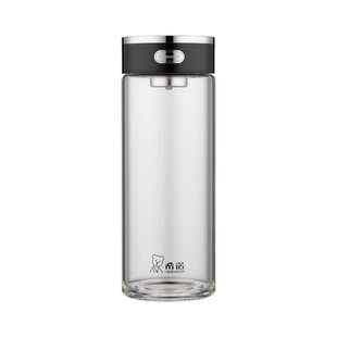 希诺单层玻璃杯男款便携水杯女办公室泡茶杯大容量家用加厚杯子