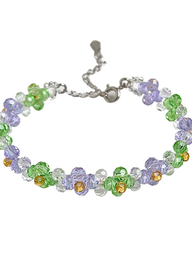 手链sanni草地薄雾淡紫色春天