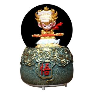 西游黑神话悟空水晶球音乐盒天命人飘雪发光摆件儿童男孩生日礼物