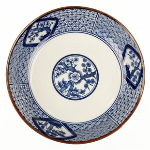 日本进口古伊烧爱心创意艺术盘子日式家用松竹梅陶瓷个性菜盘餐具