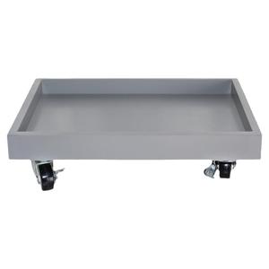 仿水泥长方形可移动花盆托盘万向轮长条带滑轮接排水防漏底座定制