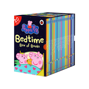 英文原版进口 小猪佩奇睡前故事20册套装 Peppa pig Bedtime Box of Books 粉红猪小妹Read It Yourself Ladybird儿童英语阅读绘本
