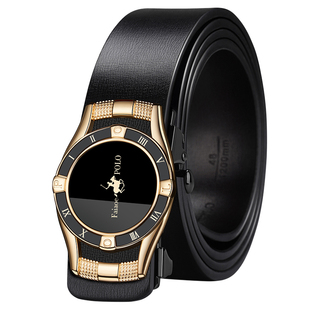 【工厂直销】真皮牛皮男士皮带时尚百搭内穿式腰带商务自动扣裤带