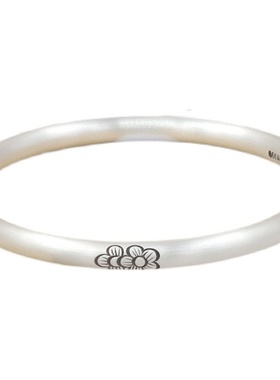 女士纯银999腕上拾光纯银999实心