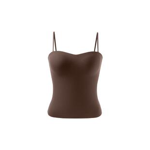 ubras无尺码小奶皮粉底液吊带背心带胸垫夏内衣上衣t恤女搭搭bra