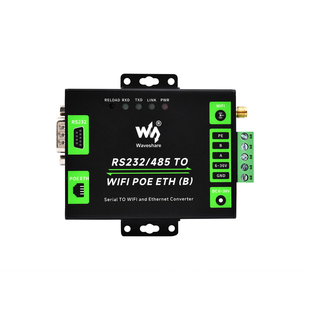 微雪 RS232/RS485转WIFI和网口 串口服务器 Modbus 导轨通讯模块
