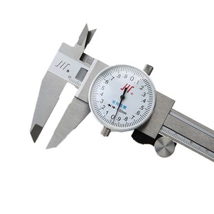 正宗成量带表游标卡尺0-150-200300mm机械高精防震不锈钢代表油标