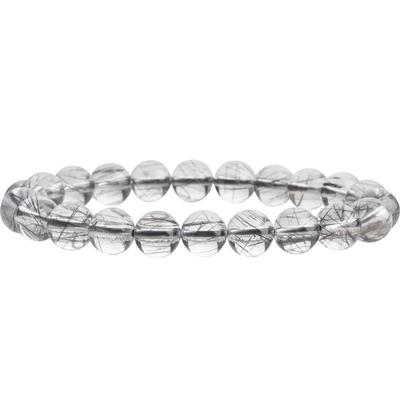 男女款礼物黑发晶手串黑水晶手链