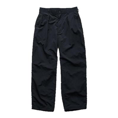 NANAMICA日产塔夫绸单褶直筒裤