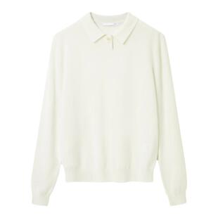 OVV秋冬热卖女装蓬松舒适经典POLO领长袖休闲羊绒衫