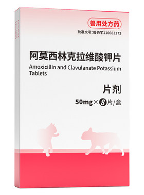 阿莫西林克拉维酸钾片猫咪宠物狗狗感冒药咳嗽消炎片专用速药诺