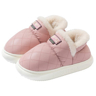 大嘴猴休闲棉鞋包跟防水毛绒加厚保暖防风厚底防滑柔软外穿棉鞋女