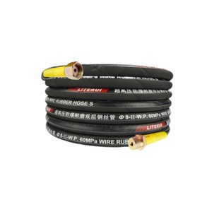 商用超高压清洗机防爆双层钢丝管5558/380大功率洗车机配件出水管