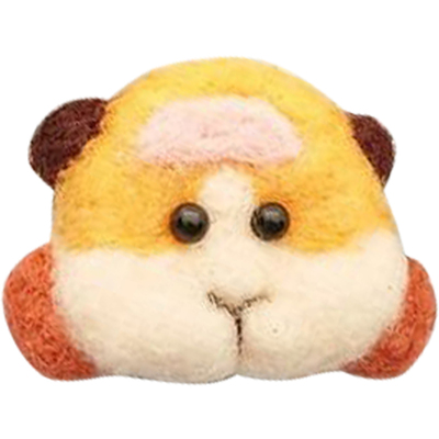 戳戳乐羊毛毡天竺鼠车车材料包