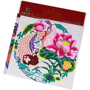 中国特色剪纸贴乔迁新房结婚贴纸彩色窗花玻璃贴过年家居装饰礼品