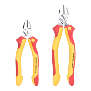 德国wiha威汉绝缘斜口钳进口VDE电工专用斜嘴钳剪线钳6寸镀铬防锈