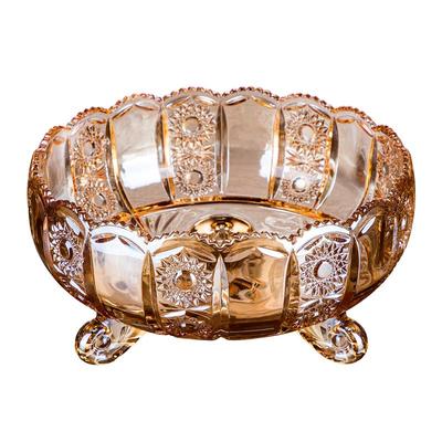 家用特大号果盘水果盆水晶玻璃