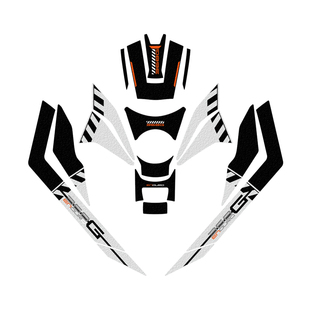 适用升仕368G加厚磨砂油箱贴纸拉花保护防刮版画贴膜贴花改装配件