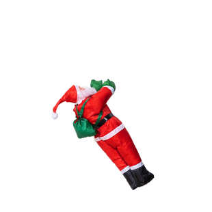 圣诞节装饰品圣诞老人爬绳挂件场景布置装扮小挂饰圣诞树装扮道具