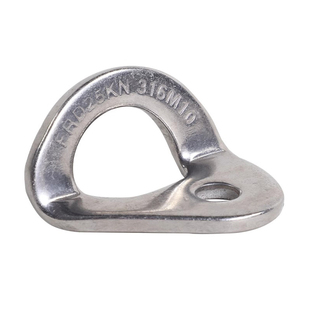 山岳316 M10加厚不锈钢多向挂片受力连接件钉片弧形挂扣拉力25kN