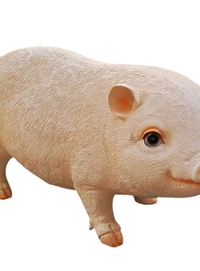 阳台卡通小猪合成树脂