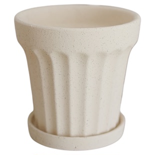 DOLV 豆绿 马德里Madrid花盆 西班牙粗陶质感室内植物花盆花器