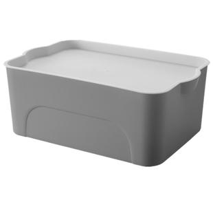 收纳箱衣服玩具整理箱塑料有盖家用衣物储物盒子特大号清仓三件套