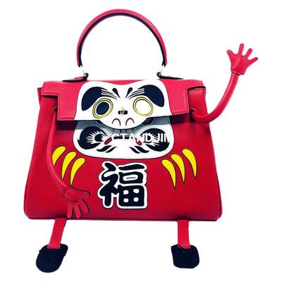 CTANDJIM玩具系列红色达摩手提包