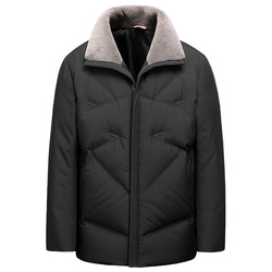 【90%鸭绒/羊毛领】爸爸装羽绒服