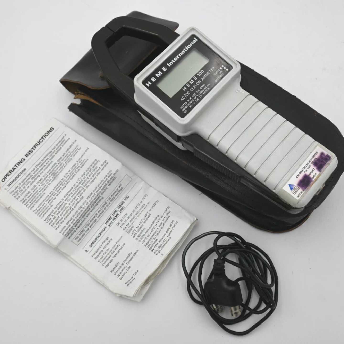 HEME INTERNATIONAL H E M E 100  HEME100 AC/DC CLIP-ON AMMETE - 实物图