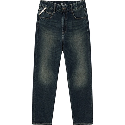 森马复古宽松直筒裤赤耳牛仔裤男