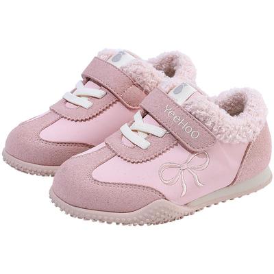 英氏儿童休闲鞋新款加绒童鞋