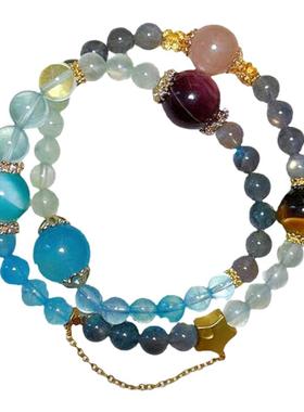 葡萄石太阳石手串水晶手链