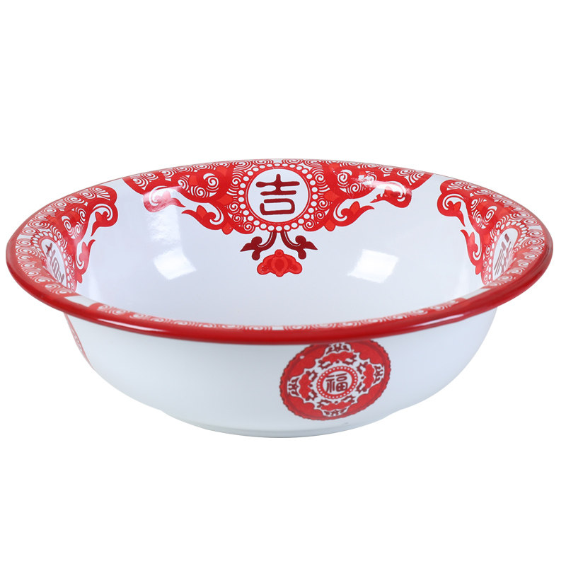 搪瓷盆加厚汤碗饭碗油碟碗冒菜盆