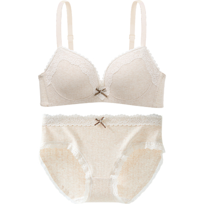 六只兔子法式小碎花小胸聚拢内衣