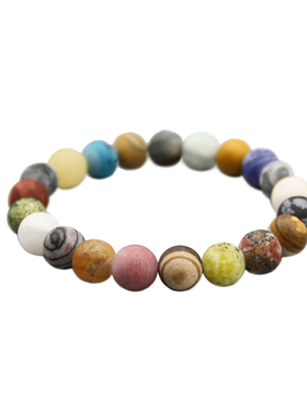 文艺风石头串珠创意包邮情侣手链