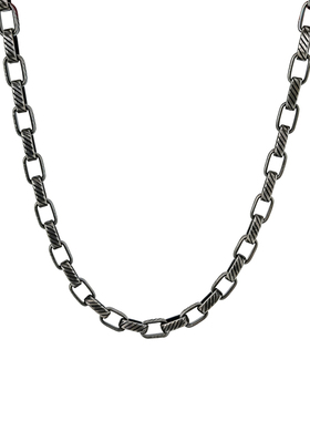 复古朋克竹节钛钢男女锁骨链