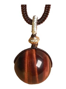 晶莱德男女同款虎眼石转运珠吊坠