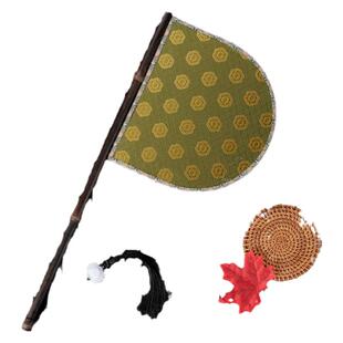 古风刀把扇紫竹长流苏长柄国风刀扇便面扇汉服拍照道具装饰舞蹈扇