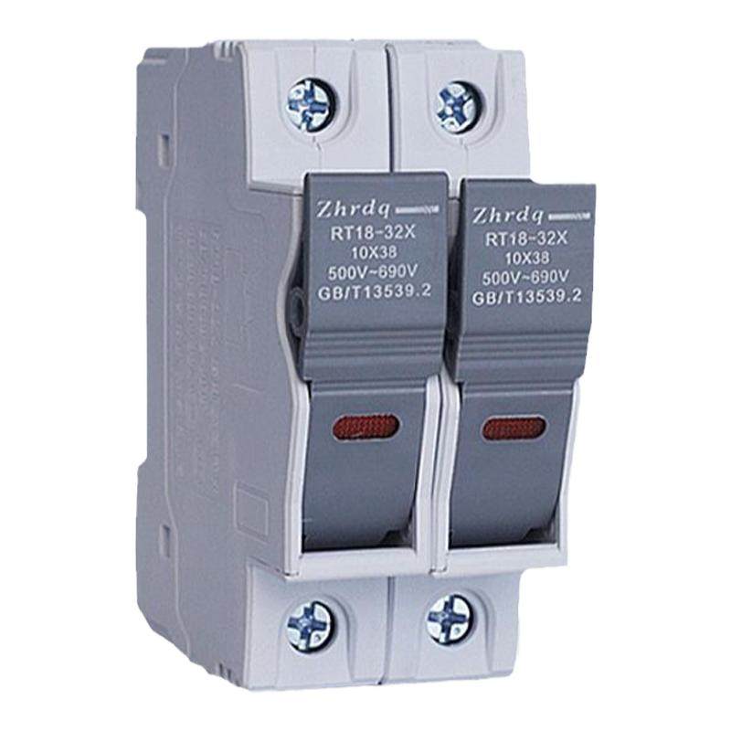 光伏直流熔断器底座10*38mmDC1000V 15A 32A 直流保险丝PV汇流箱