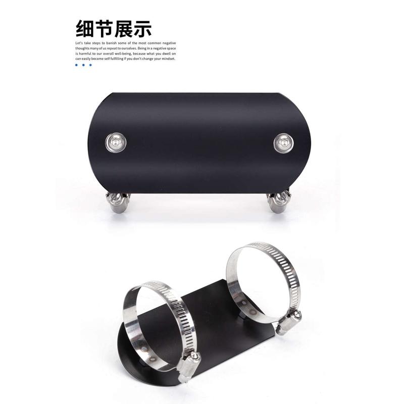 摩托车改装排气管天蝎摩防烫盖 耐高温隔热盖 保护板防烫带罩通用