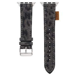 iserisewatch适用iWatchs11代表带苹果手表s10复古牛仔applewatch8夏男款ultra透气新款SE创意女6/7个性41mm