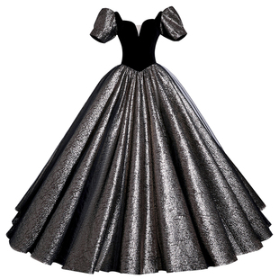 晚礼服女2025新款学生艺考独唱演出服高级感生日宴会成人礼蓬蓬裙