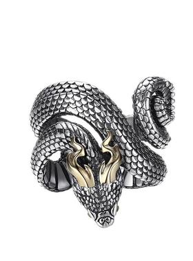 富贵鹿男士古银泰银古玩复古风